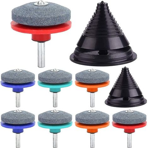Lawn Mower Blade Sharpener 8 Pieces Lawn Mower Blade Sharpener Sharpener (1/4)