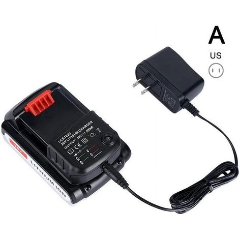 Chargeur De Batterie Au Lithium 20 V - Pour Batteries Black & Decker LBX20 LBXR20 LB20 - Compatible Avec Outils Électroportatifs - 1 Pièce (1/5)