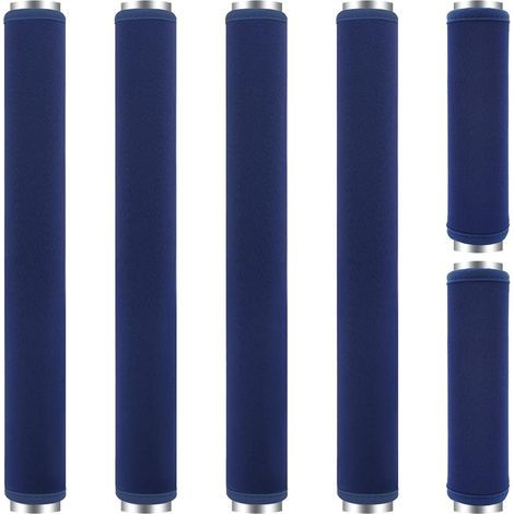 6 Kühlschranktürgriffschoner, waschbar und dekorativ, rutschfest, schützen vor Fingerabdrücken und Lebensmittelflecken (Marineblau) (1/5)