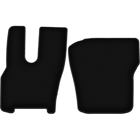 Tappetini base in velluto nero per: camion DAF XG (sedile pneumatico destro) (2022-)