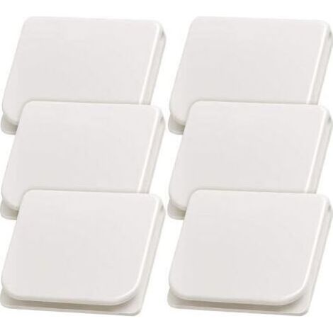 LaBlanc - Clips de rideau de douche Clips de rideau de pulvérisation coupe-vent Clips de rideau autocollants Clips de protection de protection de douche (6 pièces)