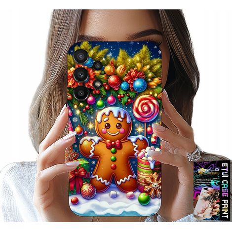 Custodia per Samsung Galaxy A13 4G - motivi di pan di zenzero, caramelle, Natale + vetro (1/5)