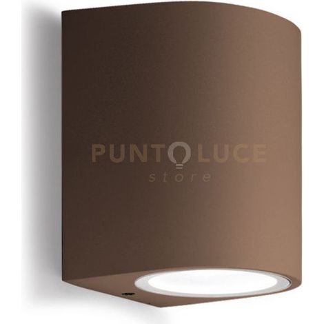 GES902- APPLIQUE RUGGINE 1 LUCE ATTACCO GU10 IP44 6,8X10CM