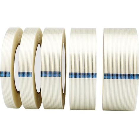 1 Ruban Adhésif en Fibre de Verre, 20mm x 50m, Ruban D'emballage, Ruban de Cerclage en Fibre Imperméable à l'eau, Ruban de Réparation (1/5)