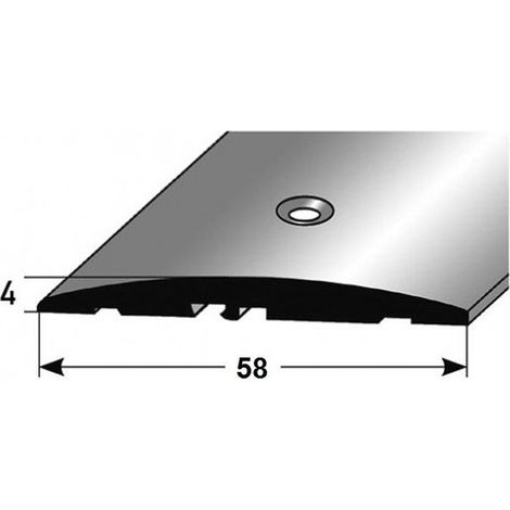PROVISTON  Übergangs- & Ausgleichsprofil  Aluminium  58 x 4 x 1000 mm  Silber  Bodenprofil  Metallprofil  Übergangsschiene