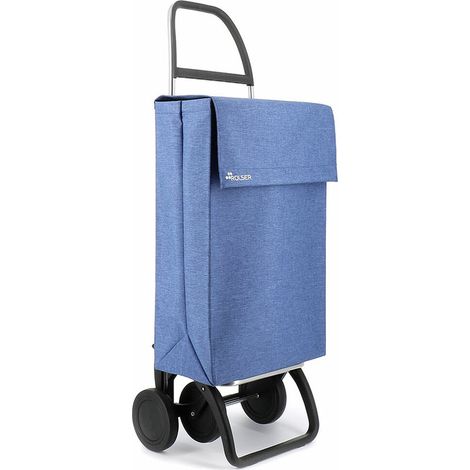 Trolley Rolser Jean Tweed 4 Ruote - Blu (1/5)