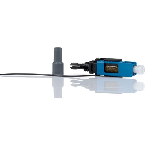 Connecteur pour fibre optique SC Simplex, , Monomode, taille de la fibre 9/125µm ( Prix pour 1 )