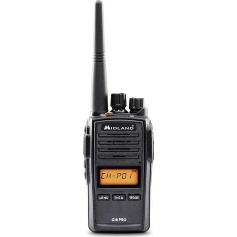 Midland G18 PRO Ricetrasmettitore PMR446 antenna SMA - C1145.02