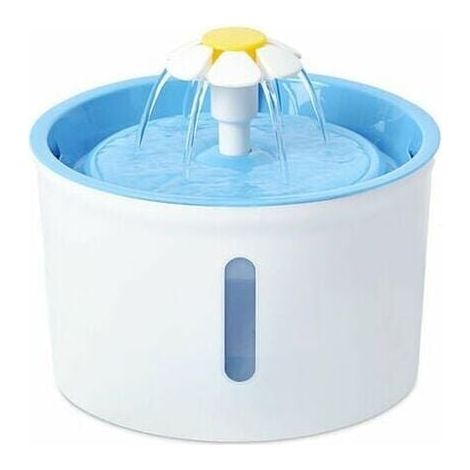 Automatic Waterer, Small Flower, 1.6L, Cat Dog Drinking Fountain, Blue, EU MUMU (1/4)