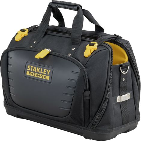 Stanley – Sac à outils à accès rapide – Base rigide en plastique étanche – Tissu résistant 600x600 deniers – 4 compartiments pour outils et effets personnels