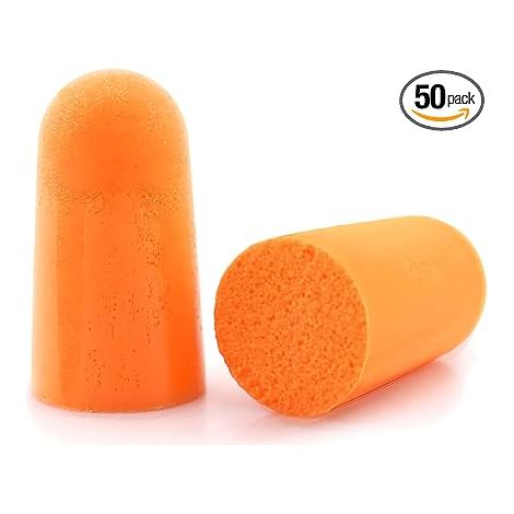 tapes - 1100 Earplugs - Bouchons d'oreille pour chaque usage quotidien en mousse – Dormir, Travailler, Ronflement, Forer, Étudier, Broyer, Lisser, Souder, Orange (50) (1/5)
