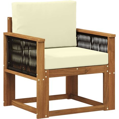 Maison Exclusive - Outdoor Mittelsofa Massivholz Akazie Natur