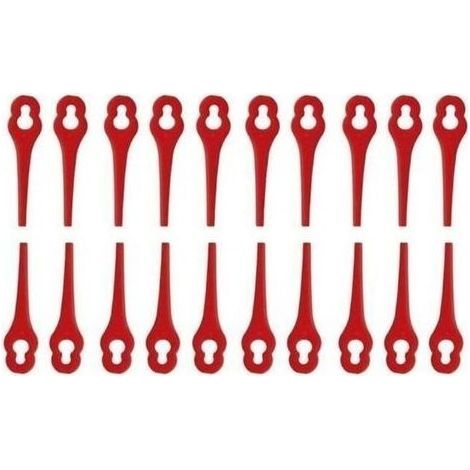 pair Lot de 100 Lames en Plastique pour Coupe Bordure Florabest LIDL Gros Trou 10mm Petit Trou 5mm LBQ59 (1/4)