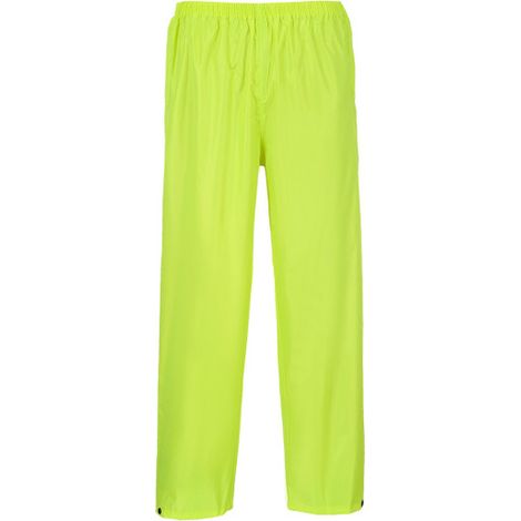 Pantalones de lluvia para uso sobre los pantalones, con t tobilleras ajustables Classic PORTWEST S441 XXXL Amarillo