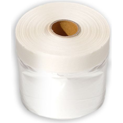 Kombi-Mask Kreppband 55 cm x 20 m Malerkrepp mit Abdeckfolie creme (1/5)