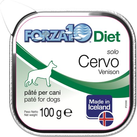Forza10 Dog Solo Diet Cervo - Forza10 Dog Solo Diet Cervo - Vaschetta Da 100 Gr