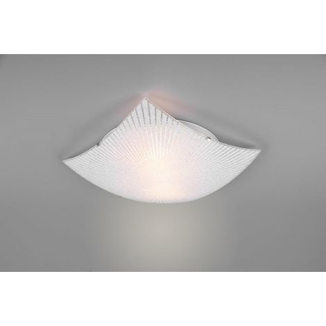TRIO LEUCHTEN - PLAFONIERA QUADRATA ELISA 40x40CM VETRO DECORATO E GRANIGLIA DI VETRO (1/5)