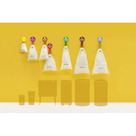Brabantia PerfectFit sacchi per rifiuti bianchi 23-30 litri 10 unità