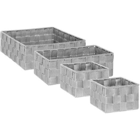 4 paniers bisauté lise gris - 5five (1/4)