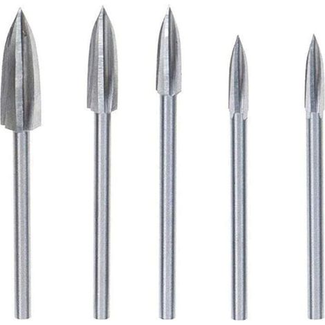 Pièces Fraise Outils De Sculpture Gravure Fraises Rotatives pour sculpture sur Bois Carbure de Tungstène Coupe Double Fraise Rotative Meulage Fraise En Acier Couteau Outil de Sculpture (1/5)