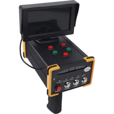 Détecteur de métaux avec écran, portée de 1000 m, profondeur de détection de 15 m, scanner portable pour la recherche de trésors souterrains (or, argent, pierres précieuses). (1/5)