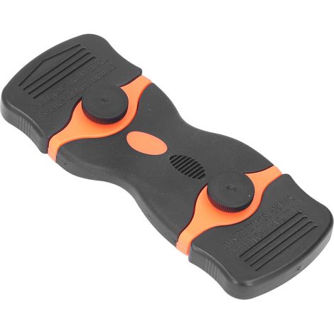 Ensemble de grattoirs 2 en 1 avec lames en ABS, en métal et en plastique pour le nettoyage (noir/orange) (1/5)