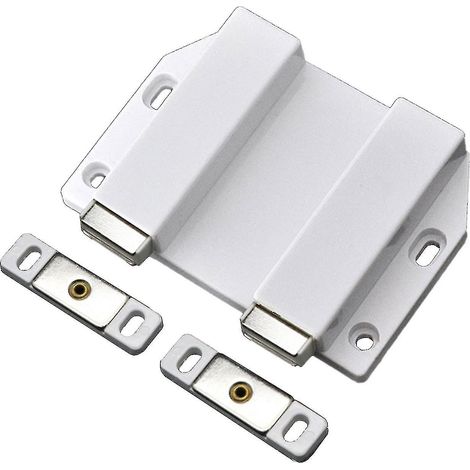 Loquet magnétique à pression : loquets robustes à ouverture par simple pression pour porte de cuisine (A) (1/5)