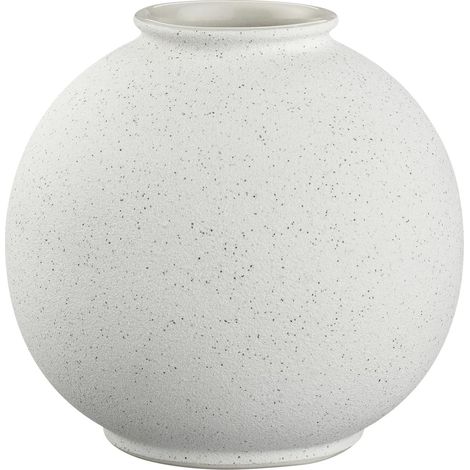 Vase décoratif en céramique Blanc lys Taille XS 12 x 12 x 11,7 cm (1/4)