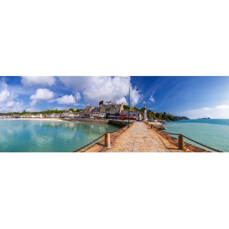 Tableau sur toile Sainte-Marine 30x97 cm - Impression sur Toile Murale Décorative - Image imprimée en HD sur Toile - Toile sur Châssis en Bois FSC - Fabriqué en France (1/4)