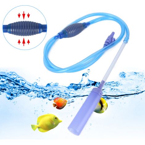 Dispositif de changement d'eau pour aquarium, dispositif d'aspiration des boues, tuyau d'aspiration manuel des boues, dispositif d'aspiration par siphon, aspirateur pour le nettoyage des boues. (1/5)
