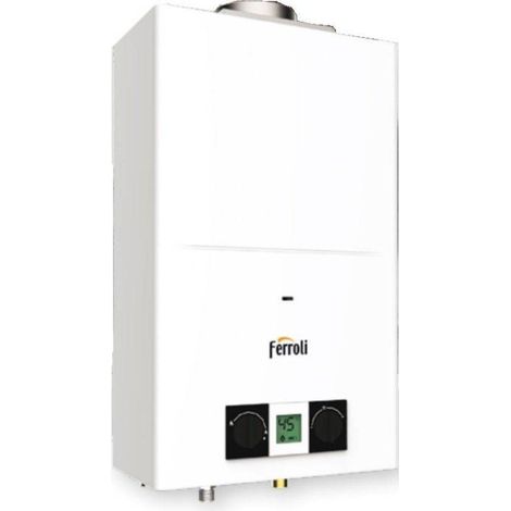Ferroli Chauffe-eau au Gaz à Chambre Ouverte Ferroli Pegaso Eco 14L Méthane Low NOx GCC1PKAA