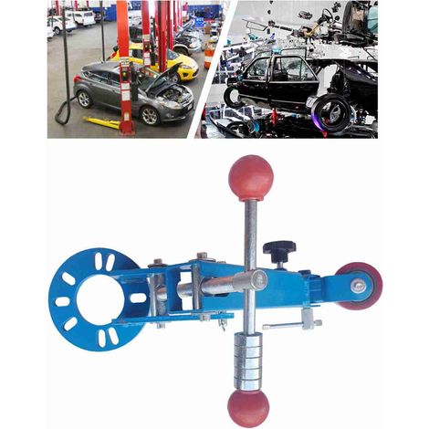 Outil de roulage de passage de roue en acier épaissi, structure stable, longueur réglable, pratique et robuste pour réparation de carrosserie. (1/5)