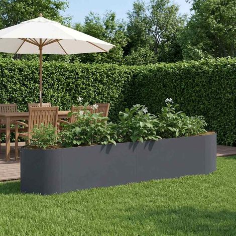 Jardin surélevé Anthracite 220 x 40 x 40 cm Acier vidaXL