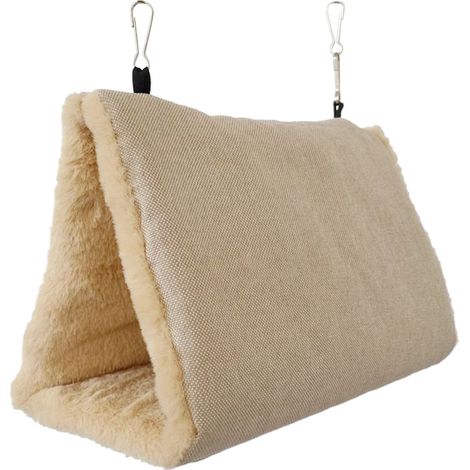 Lit-tente pour perroquet, perchoir mignon pour cage à oiseaux, balançoire, jouet, nid d'oiseau chaud, cage à oiseaux