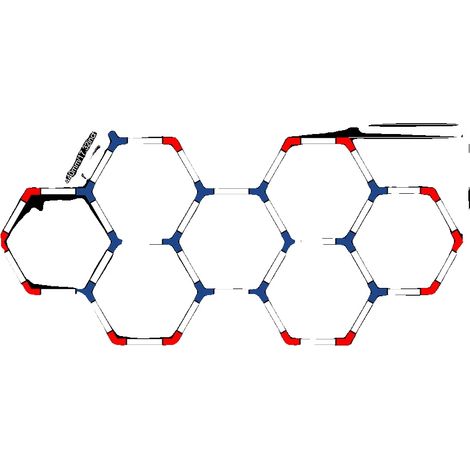 Lumière LED, forme hexagonale, haute efficacité lumineuse, 7-Hole-B (1/2)