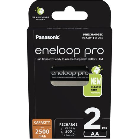 eneloop eneloop pro HR06 Batteria ricaricabile Stilo (AA) NiMH 2500 mAh 1.2 V 2 pz. (1/5)