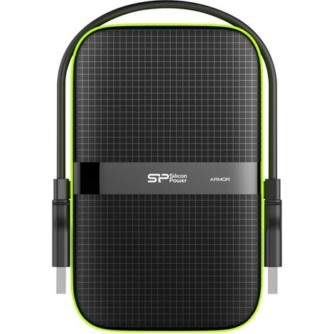 Silicon Power Armor A60 disque dur externe 5000 Go Noir, Vert (1/5)
