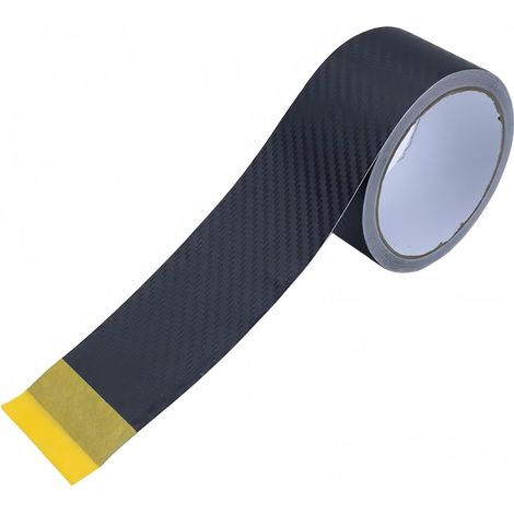 Ruban adhésif 3D en Fibre de Carbone pour Voitures Rouleau de Film Protecteur en Vinyle Noir de 5 cm x 10 m (1/5)