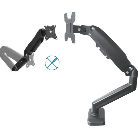 Monitorhalterung, Robuste Metallkonstruktion, Ergonomische Anpassung, W5537 (1/2)