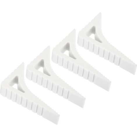 4 Pièces Butées de Porte en Caoutchouc Antidérapantes pour Sol – Cales de Porte et Fenêtre Robustes, Blanc, Intérieur Maison