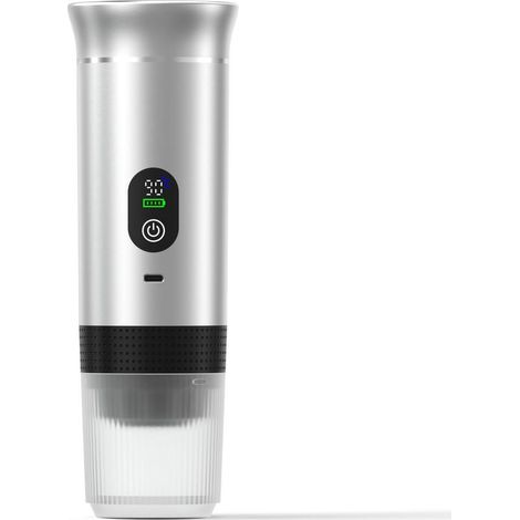 Machine à café expresso portable à chauffe rapide USB-C Machine à café portable automatique 3 en 1, très facile à utiliser Idéale pour les voyages, le bureau et le camping (PRO 80 ml LED) (1/5)