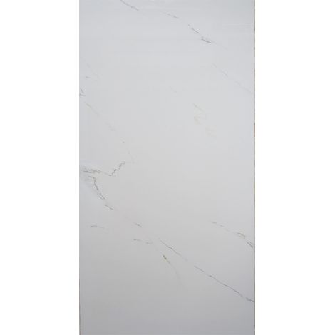 Home Deluxe SPC Wandpaneele EDA – SPC 244x120 pro Paneel - 2er Set - Marmor Weiß Hochglanz Einfache Installation & Wasserfest, UV-beschichtet Wandpaneele, SPC, Marmoroptik, wasserfest, UV-beständig