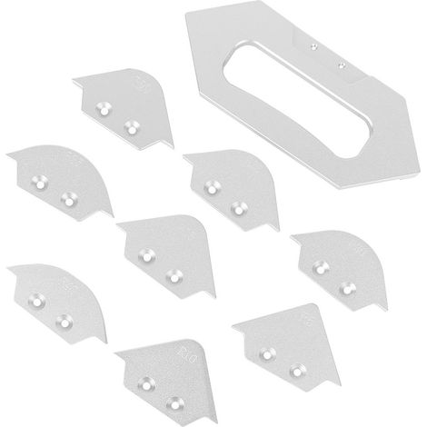 Gabarit de rayon d'angle pour table de défonceuse, gabarit de profil de chanfreinage pour le travail du bois (1/5)