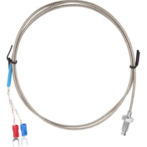 Sonde de température à thermocouple type K, filetage M6 BSW, câble de 1 m (1/5)