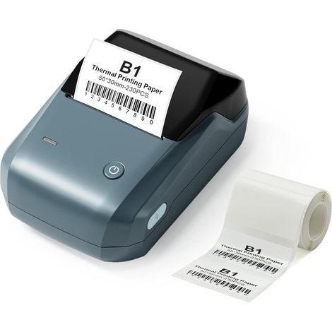 Imprimante d'étiquettes B1 50 mm avec rubans, étiquette thermique Bluetooth (1/5)
