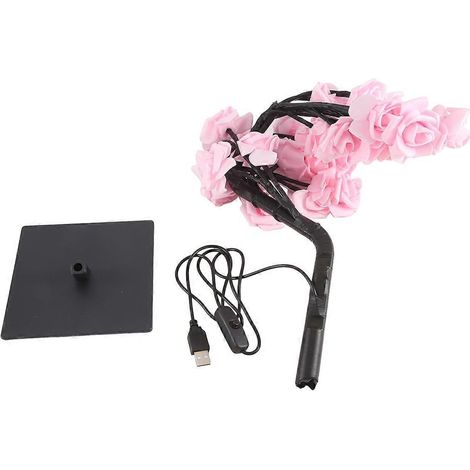 Lampe LED en forme de rose, idéale pour les fêtes, les mariages et la fête des mères - B-- (1/5)