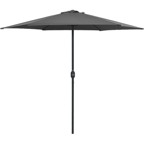 Garden Parasol with Aluminium Pole 270x246 cm Anthracite vidaXL