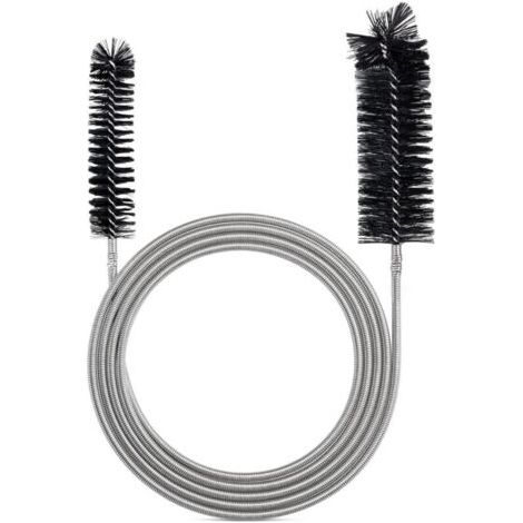Flexible cleaning brush for supply lines - pipe cleaning tool - black (2 m)