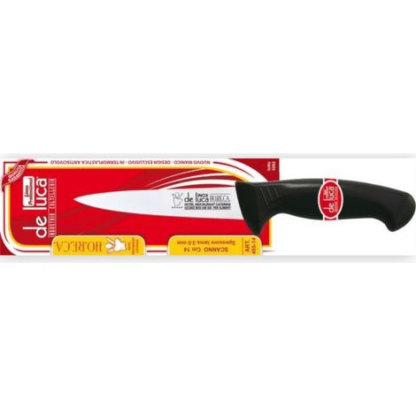 Coltello da scanno lama acciaio inox temperato spessore 3 mm manico ergonomico in polipropilene antiscivolo - 20 cm