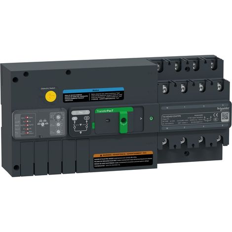 Conmutador de red TRANSFERPACT, 125A, 400VAC, 4P, rotativo, diseño compacto y ciberseguridad SL1 (1/5)